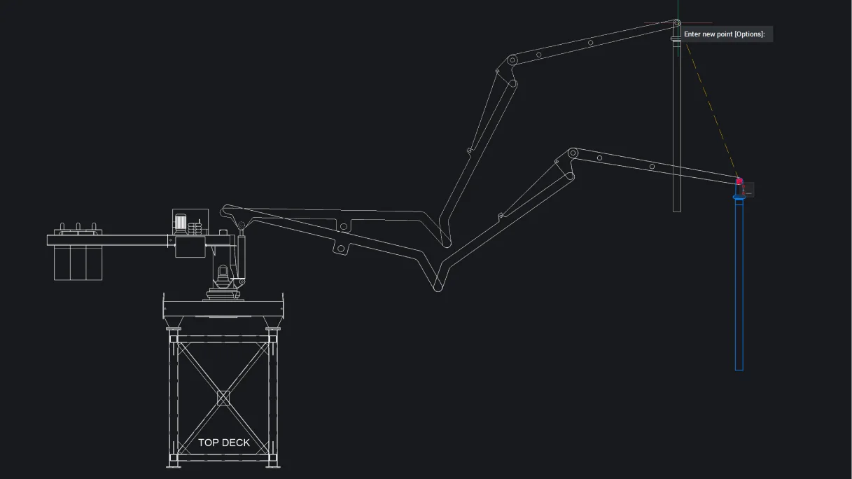 Constrained 2D mechanism drawing